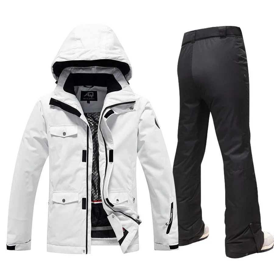 -30 Degree Ski Suit for Women  Warm Waterproof Jackets and Pants Ski set for Women