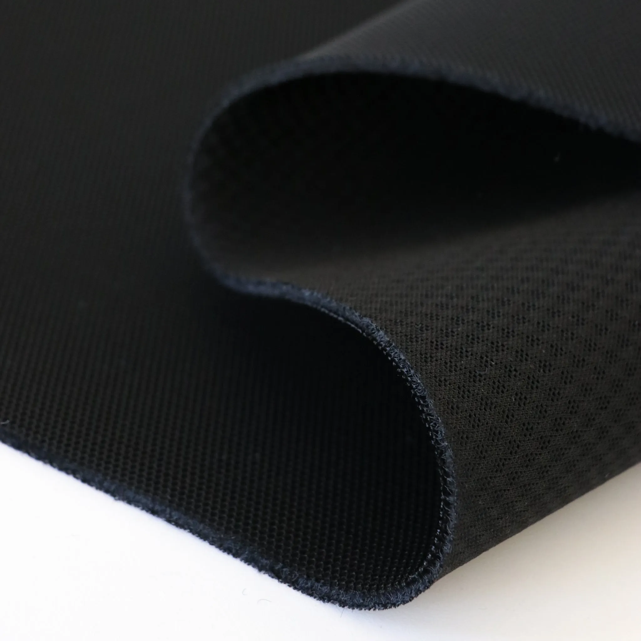 1/2 Yard Cut: Black Air Mesh