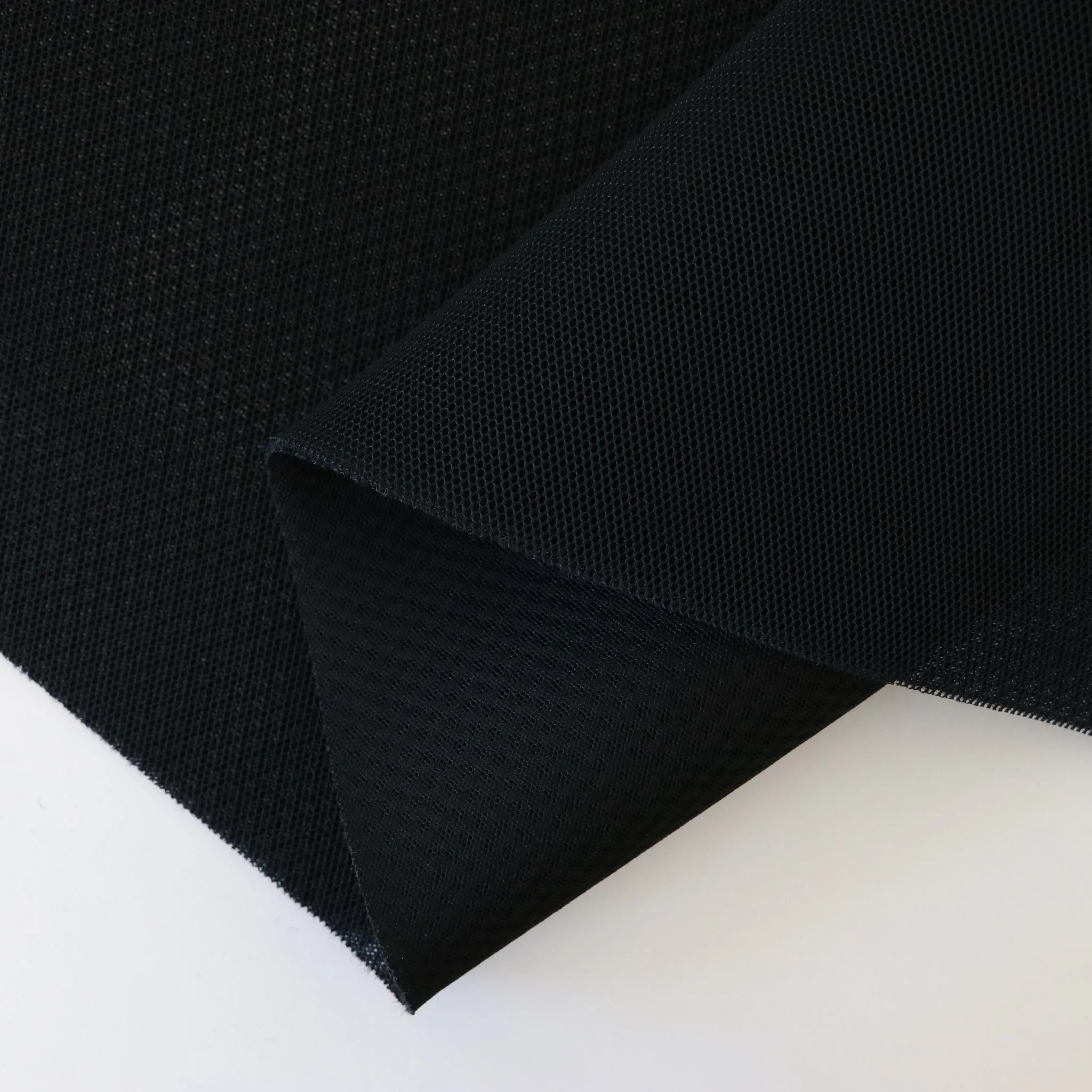 1/2 Yard Cut: Black Air Mesh