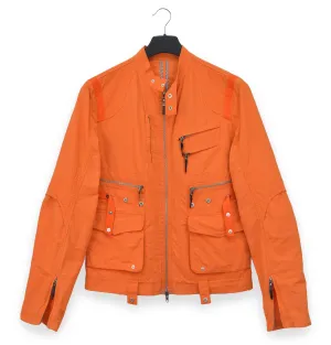 2006 Biker Blouson with Asymmetric Pockets in Compact Cotton