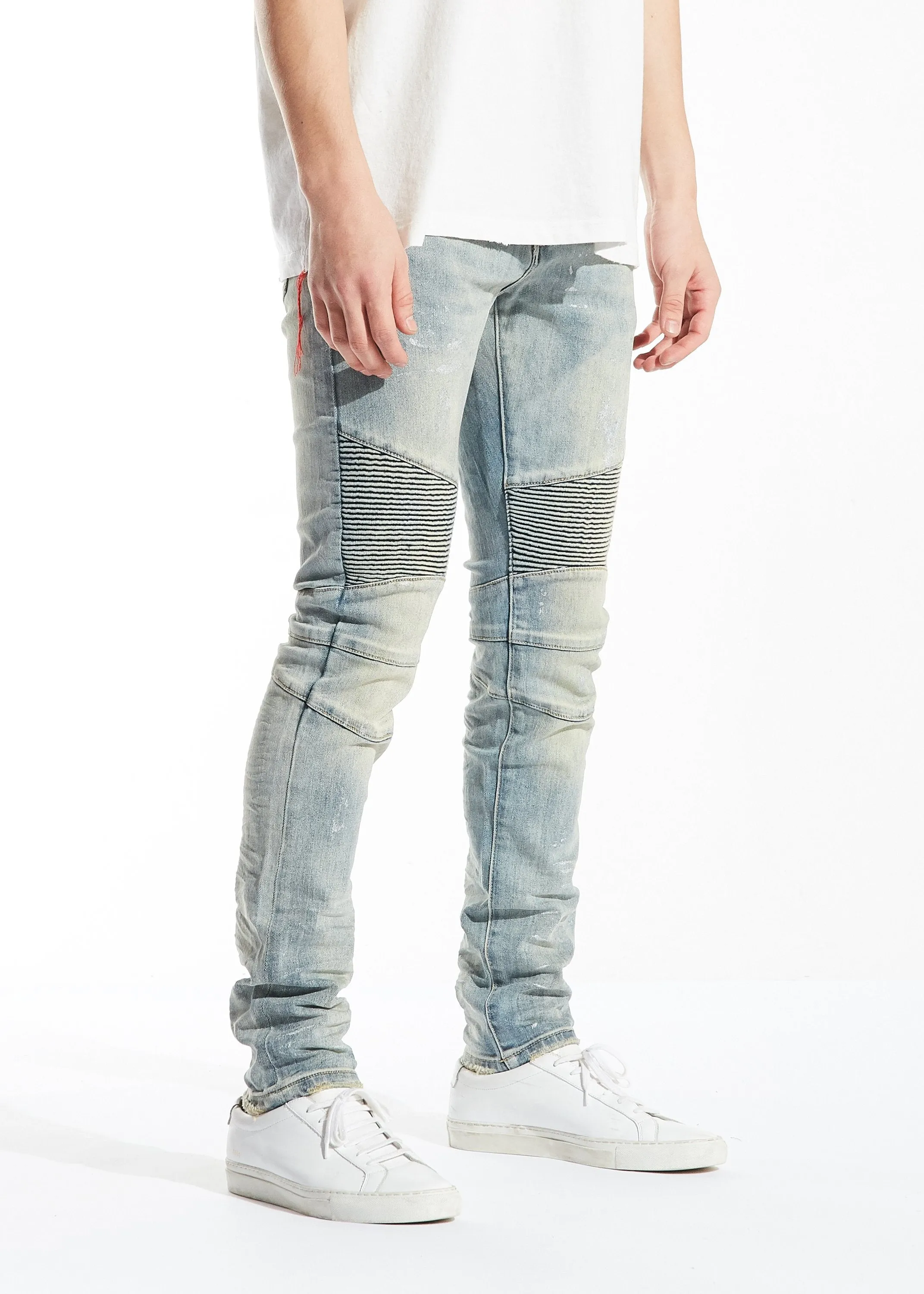 Antonio Biker Denim (Light Blue)