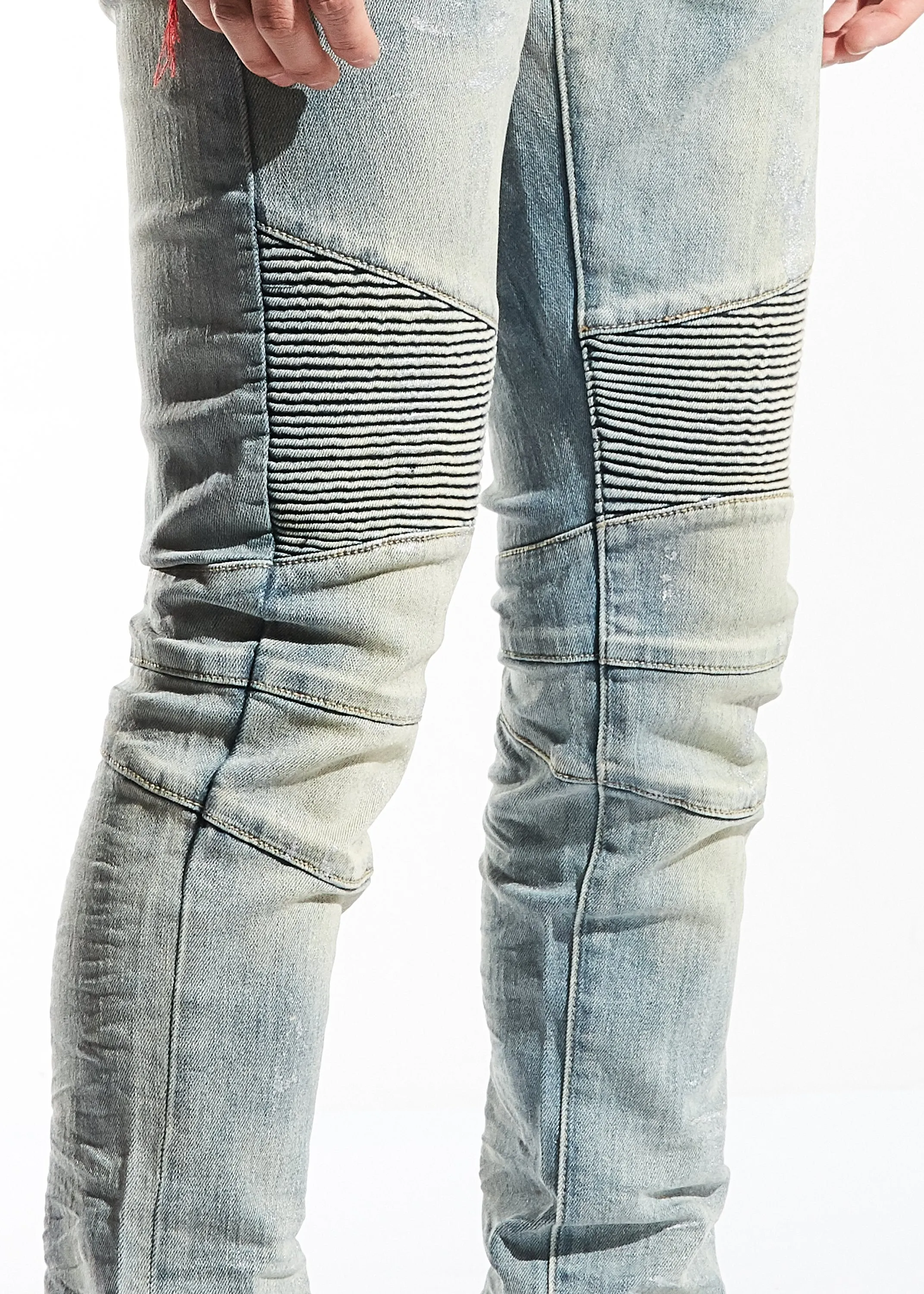 Antonio Biker Denim (Light Blue)