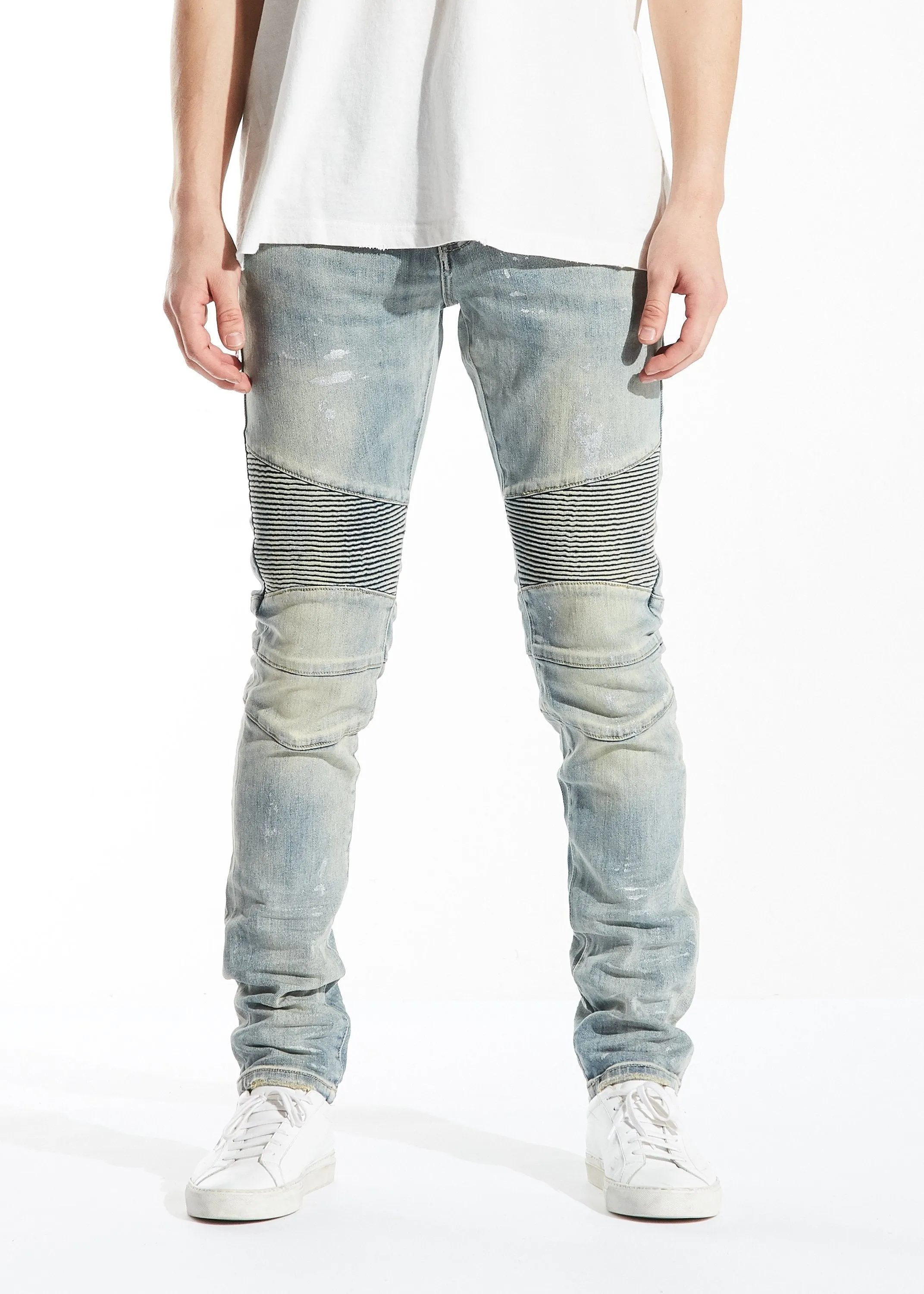 Antonio Biker Denim (Light Blue)