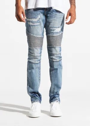 Apollo Biker Denim (Blue Rip Repair)