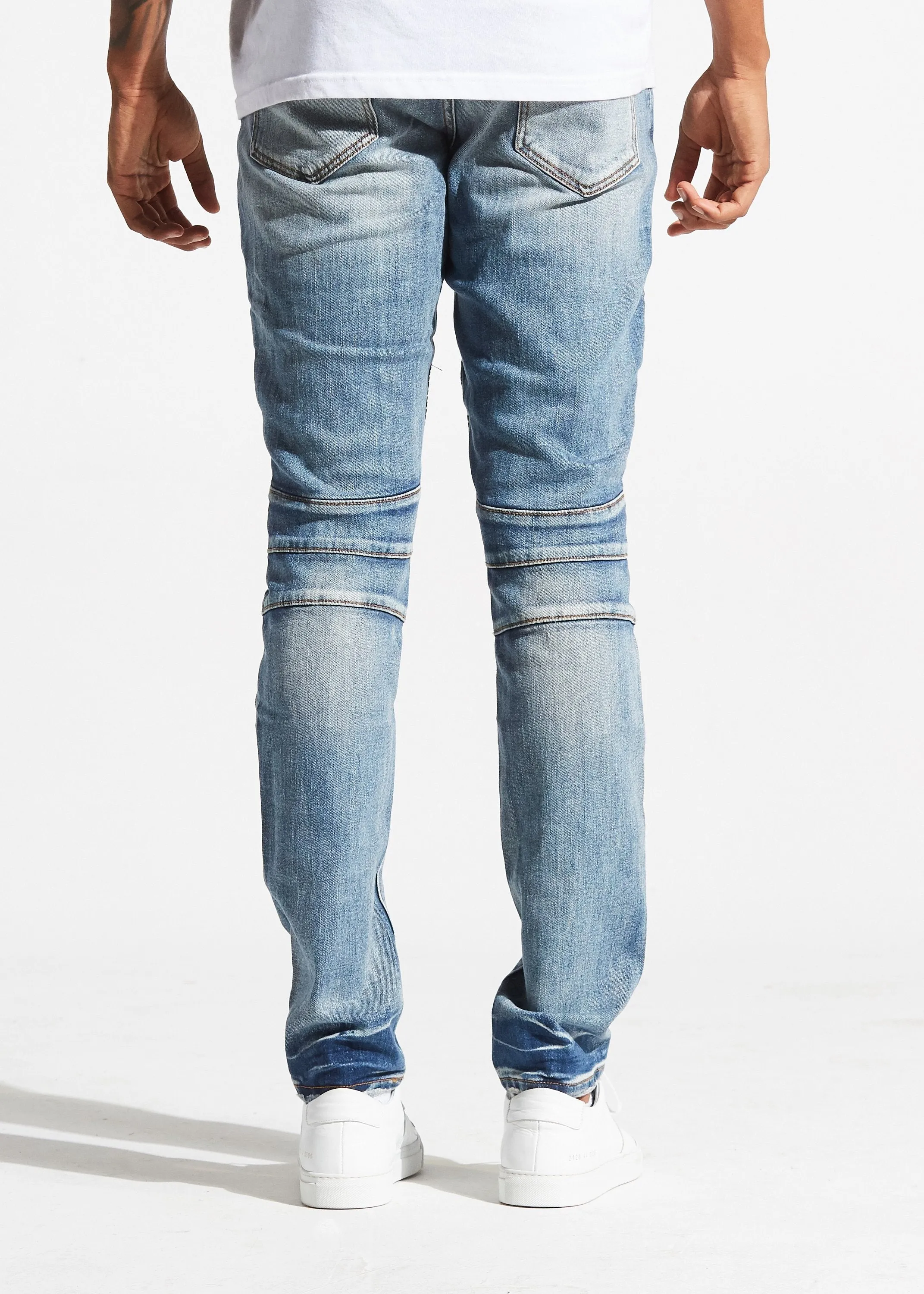 Apollo Biker Denim (Blue Rip Repair)