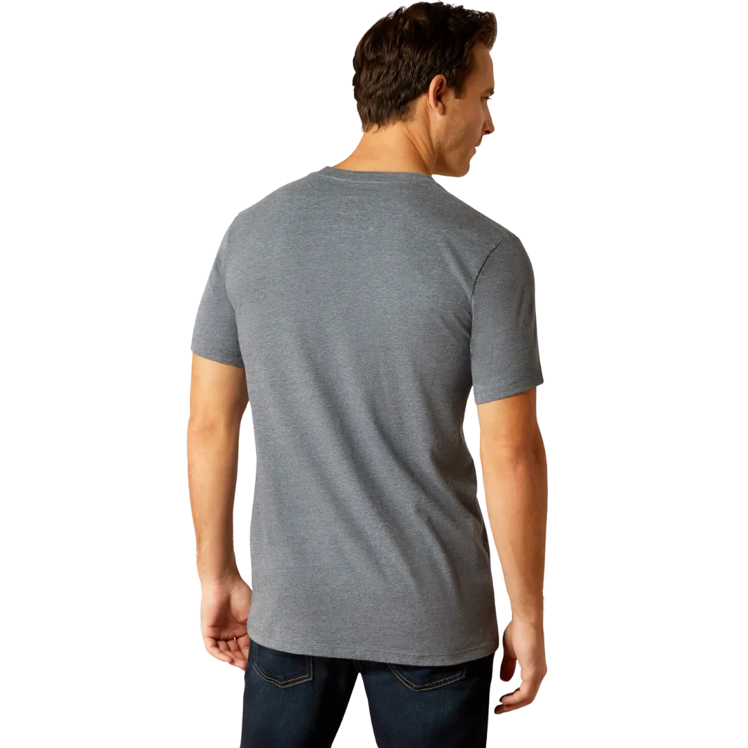 Ariat Men's B&m  Logo Athletic Heather T Shirt