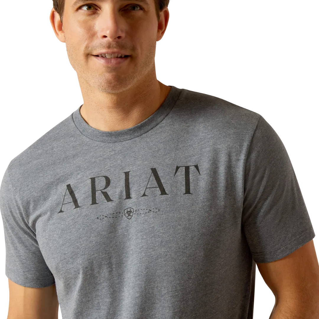 Ariat Men's B&m  Logo Athletic Heather T Shirt