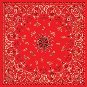 B003- Bandanna Red Paisley