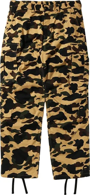 BAPE 1st Camo Cargo Pants 'Yellow', yellow