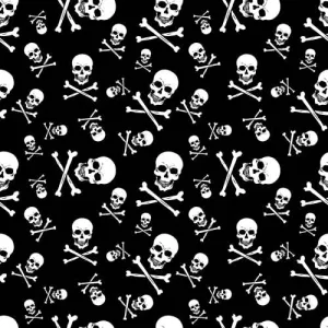 BD2512 Bandana Skull and Crossbones