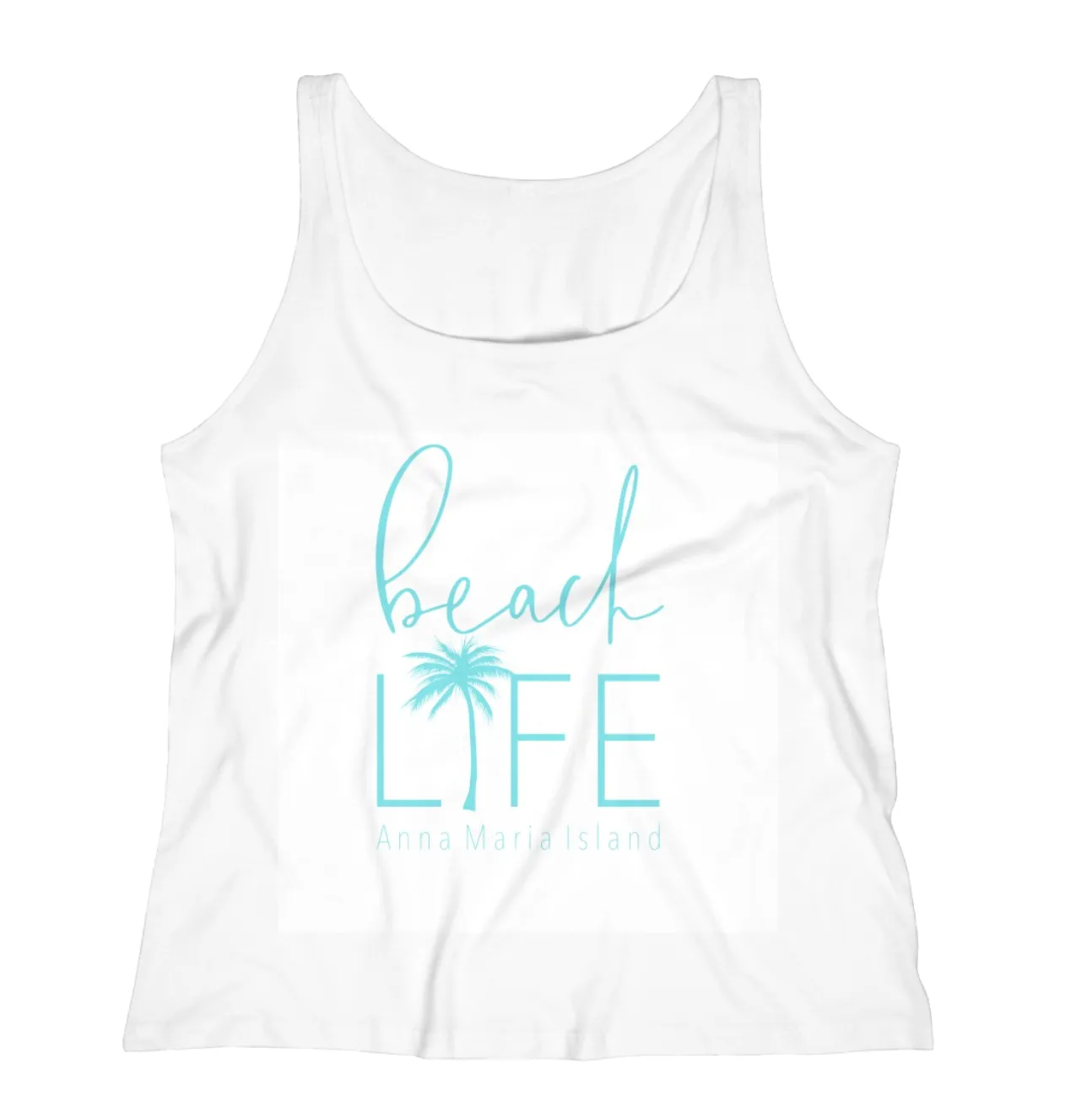 Beach Life Tank White