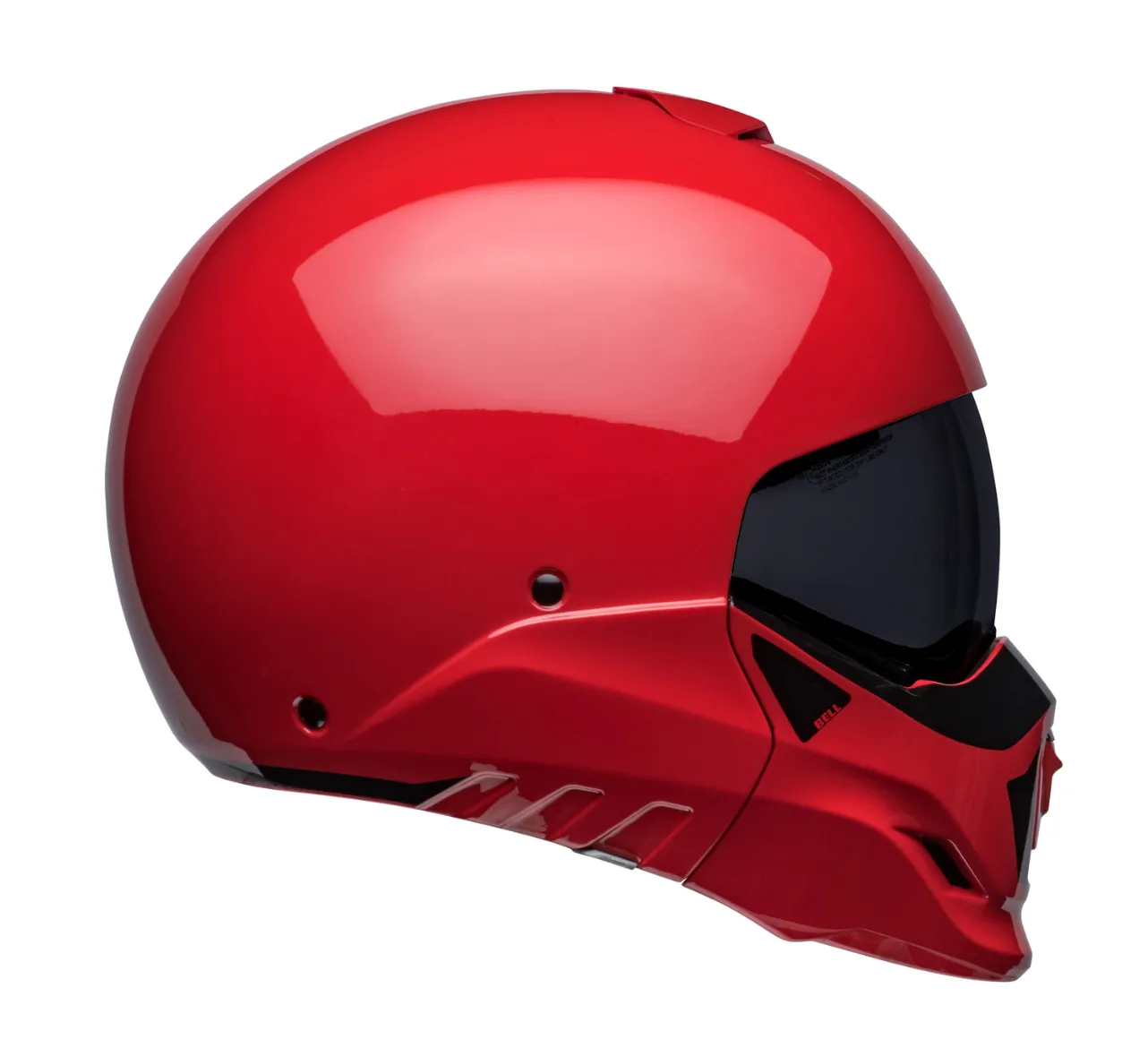 Bell Broozer Helmet Full / Open Face Duplet Red Cruiser Helmet