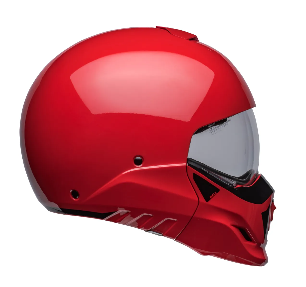 Bell Broozer Helmet Full / Open Face Duplet Red Cruiser Helmet