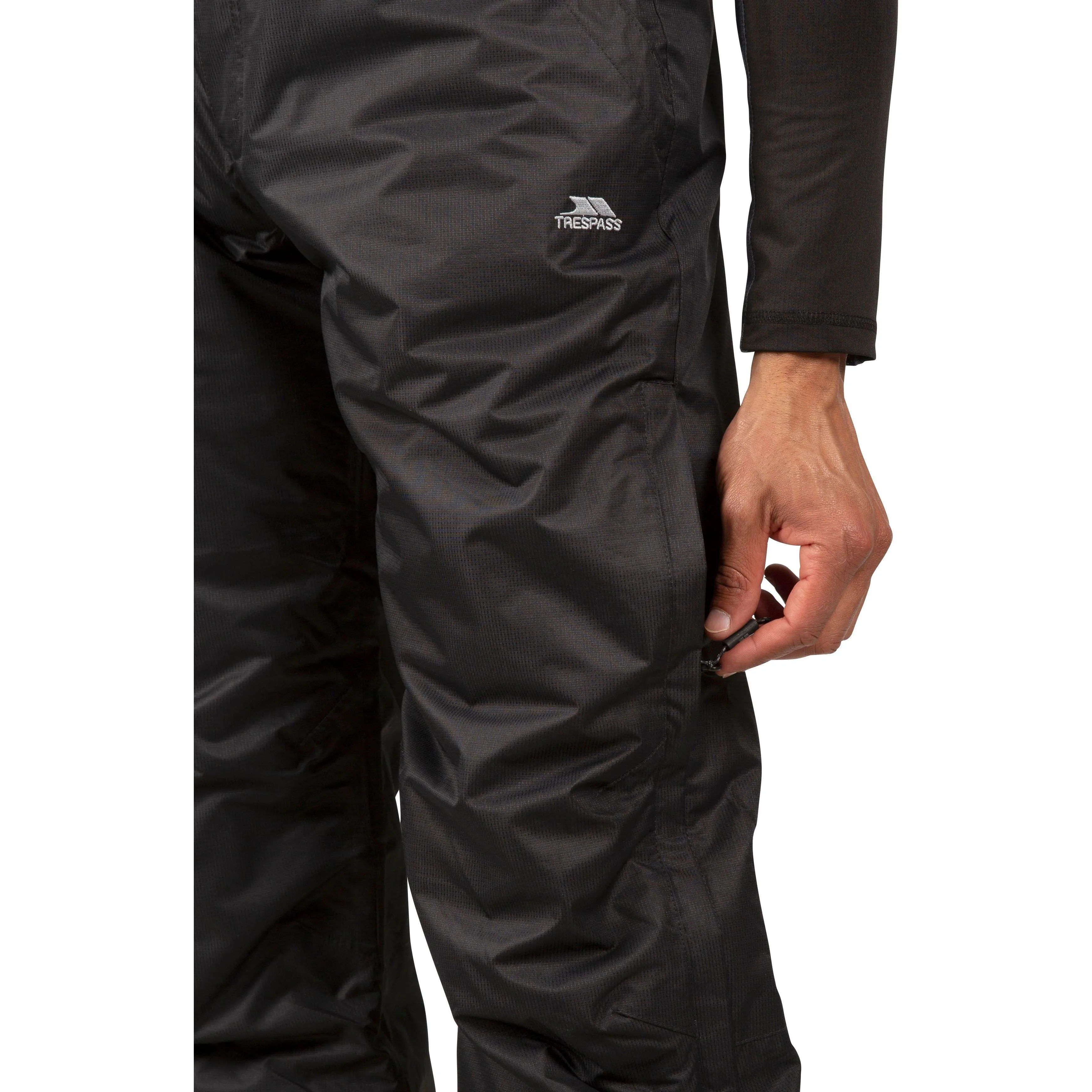 Bezzy Mens Padded Waterproof Ski Pants in Black