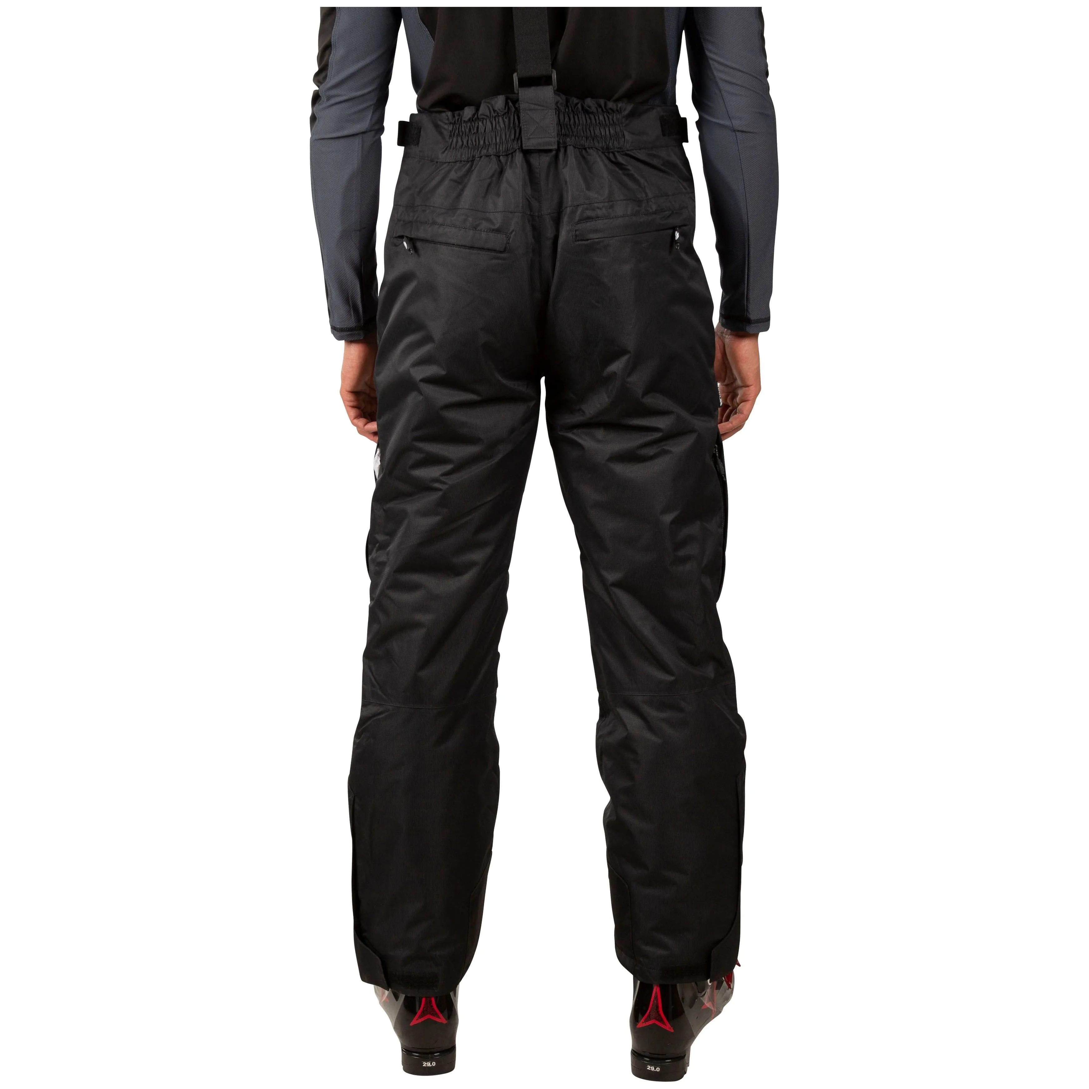 Bezzy Mens Padded Waterproof Ski Pants in Black