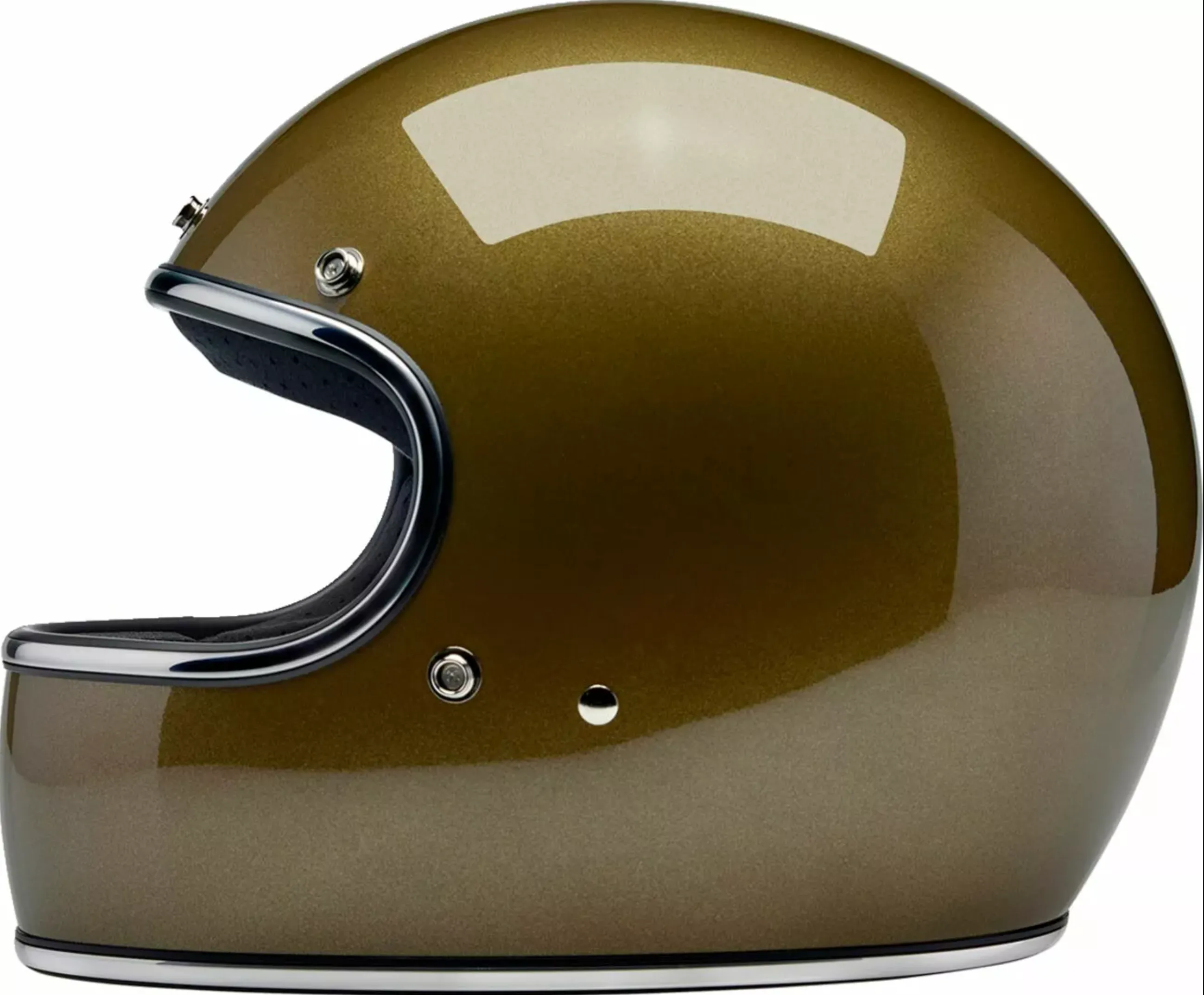 Biltwell Gringo 06 Gold Full Face Helmet   Freebie Bundle