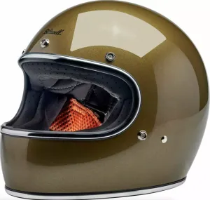 Biltwell Gringo 06 Gold Full Face Helmet   Freebie Bundle