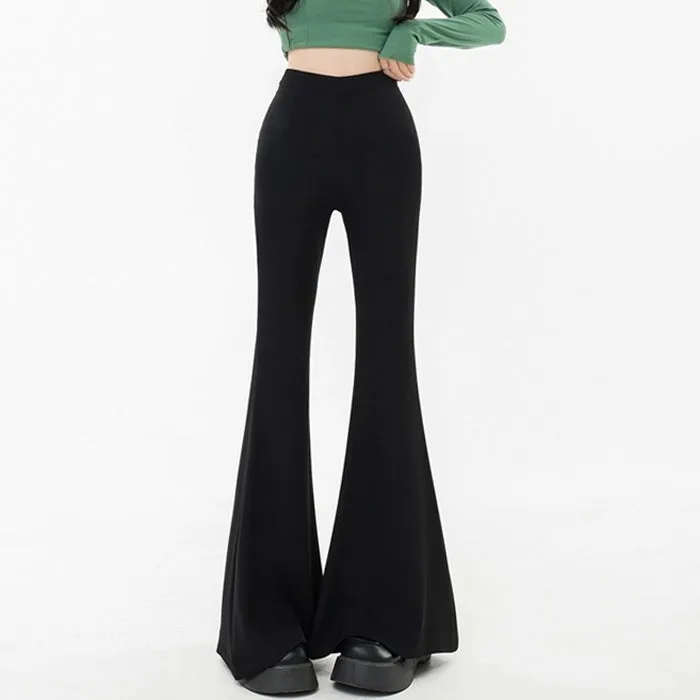 Black Flared Trousers