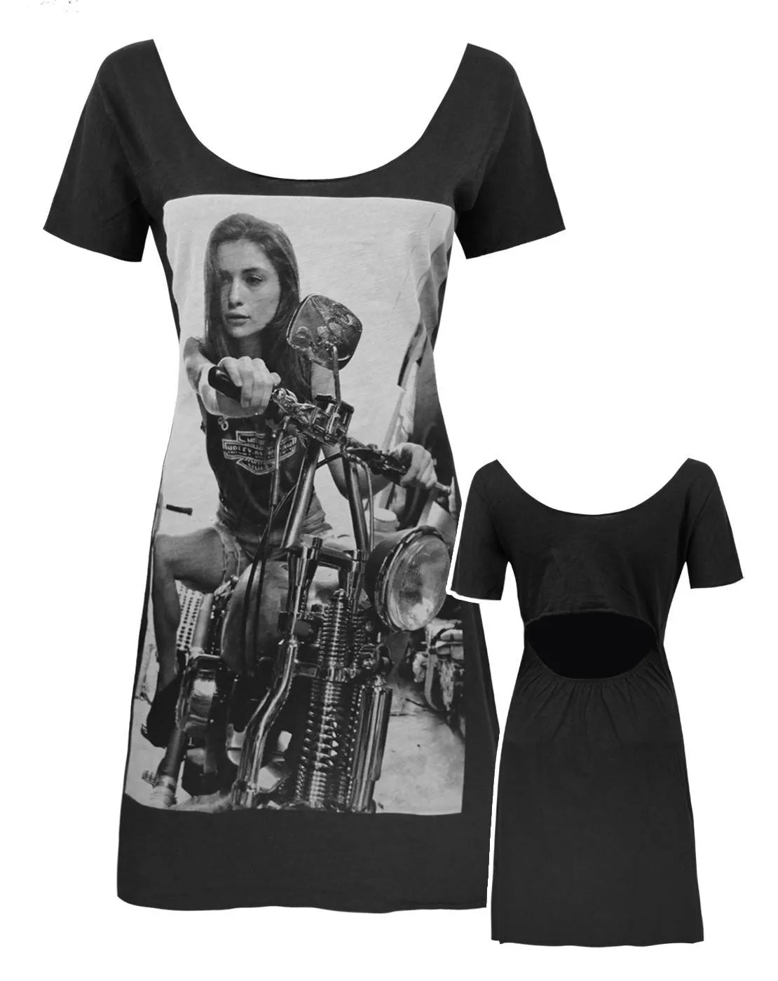 Blood Is The New Black Girl on Bike Women's Dress