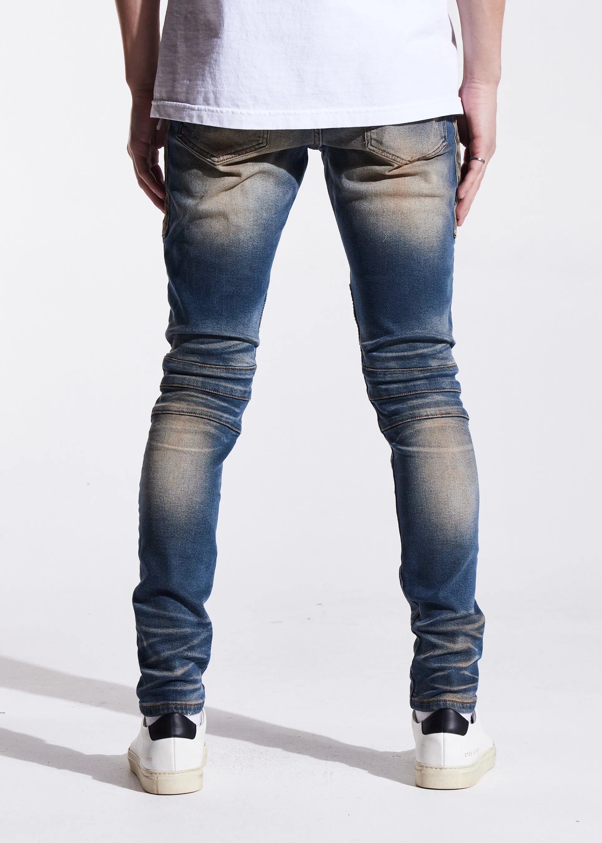 Bower Biker Denim (Indigo Cheetah)