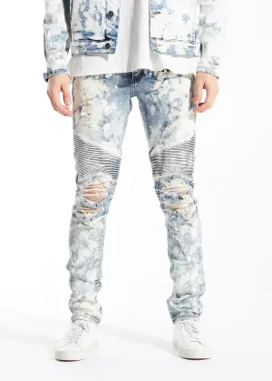 Braxton Biker Denim (Bleach Acid Wash)