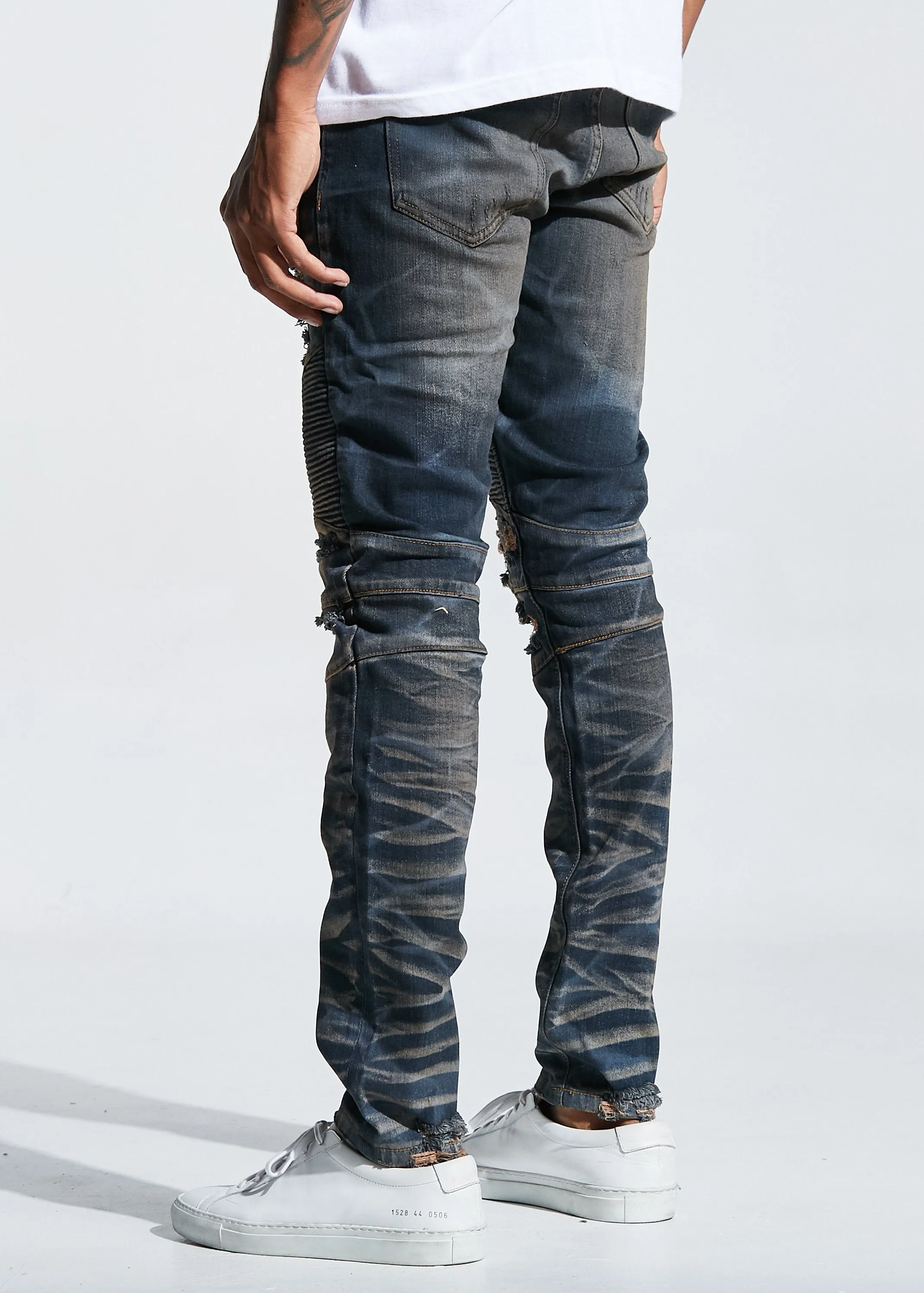 Braxton Biker Denim (Indigo Vintage)