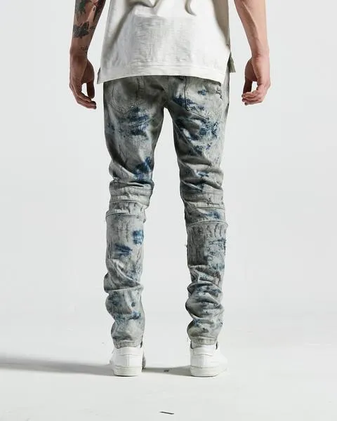 Brez Biker Denim in Vintage Wash