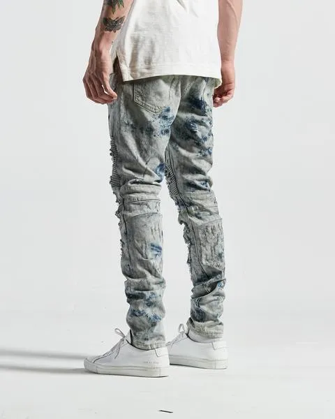 Brez Biker Denim in Vintage Wash