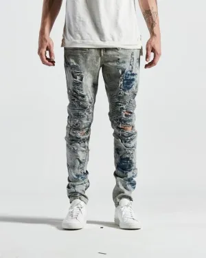 Brez Biker Denim in Vintage Wash