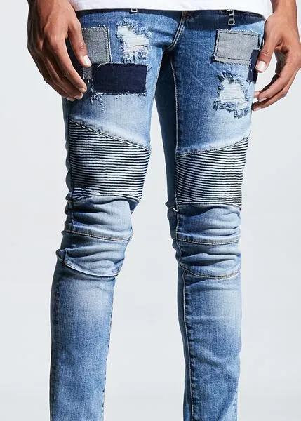 Bufalino Biker Denim (Stone Wash)