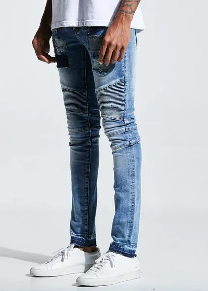 Bufalino Biker Denim (Stone Wash)