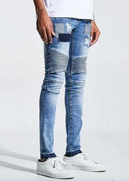 Bufalino Biker Denim (Stone Wash)