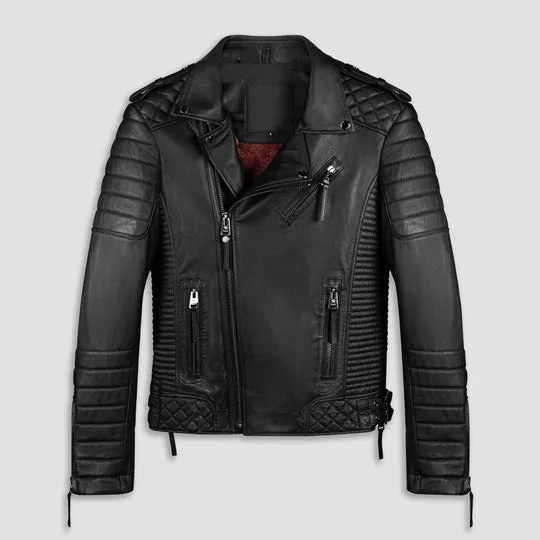 Buy Best Quality New Style Fashion Men Vintage Biker Leather Jacket