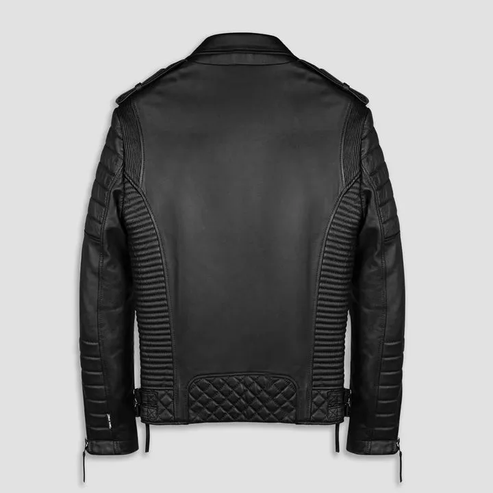 Buy Best Quality New Style Fashion Men Vintage Biker Leather Jacket