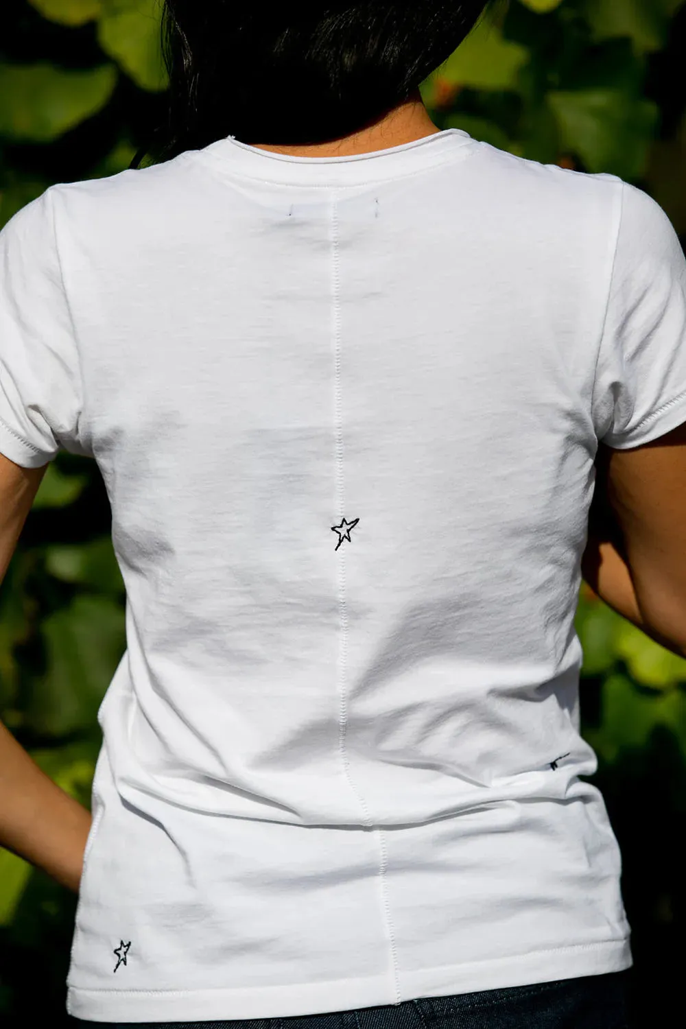 Catherine Gee Embroidered Star Tee