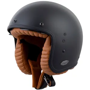 Close Out Scorpion Belfast Matte Black Open Face Motorcycle Helmet -75-1610L