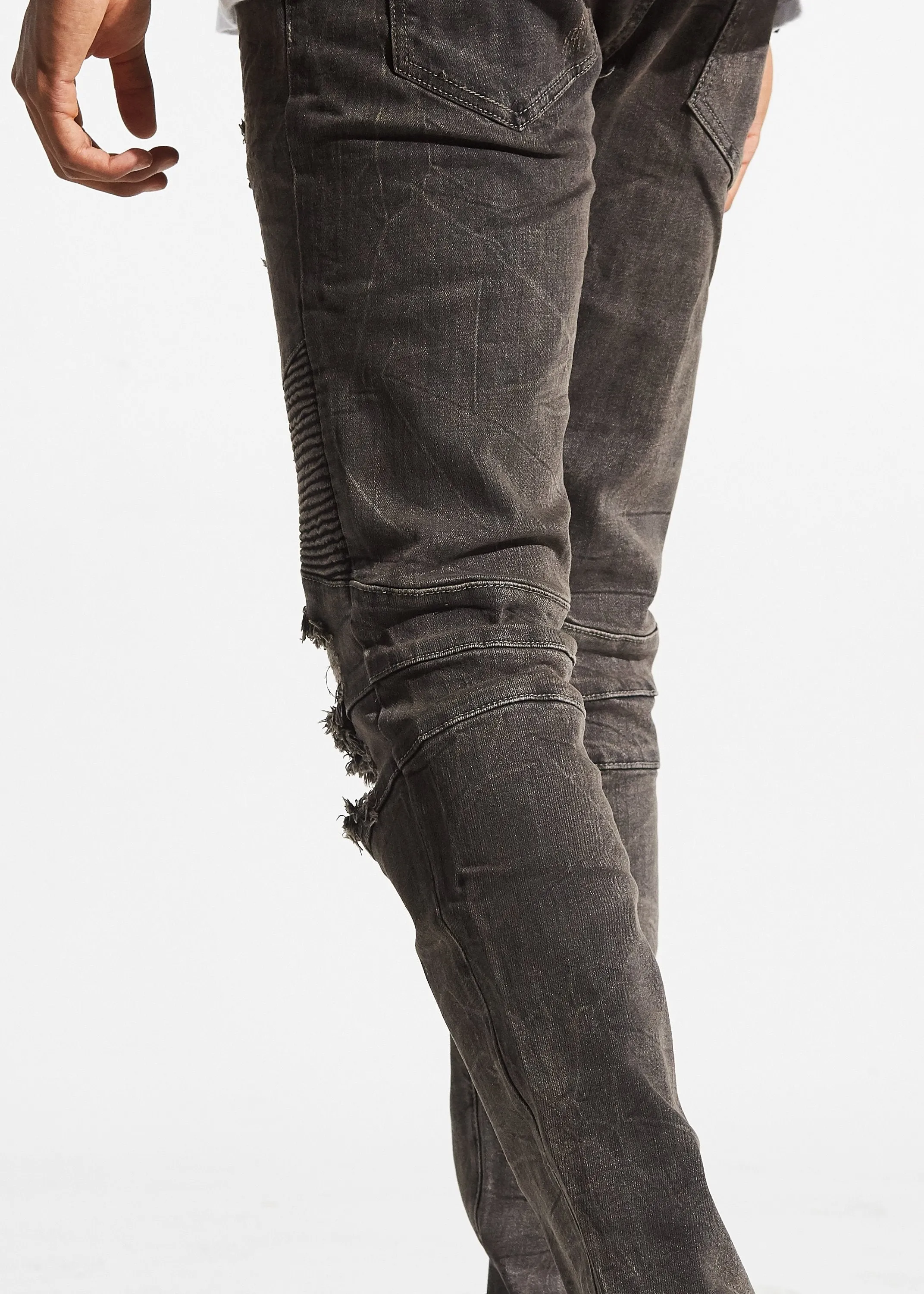 Cosmos Biker Denim (Charcoal)