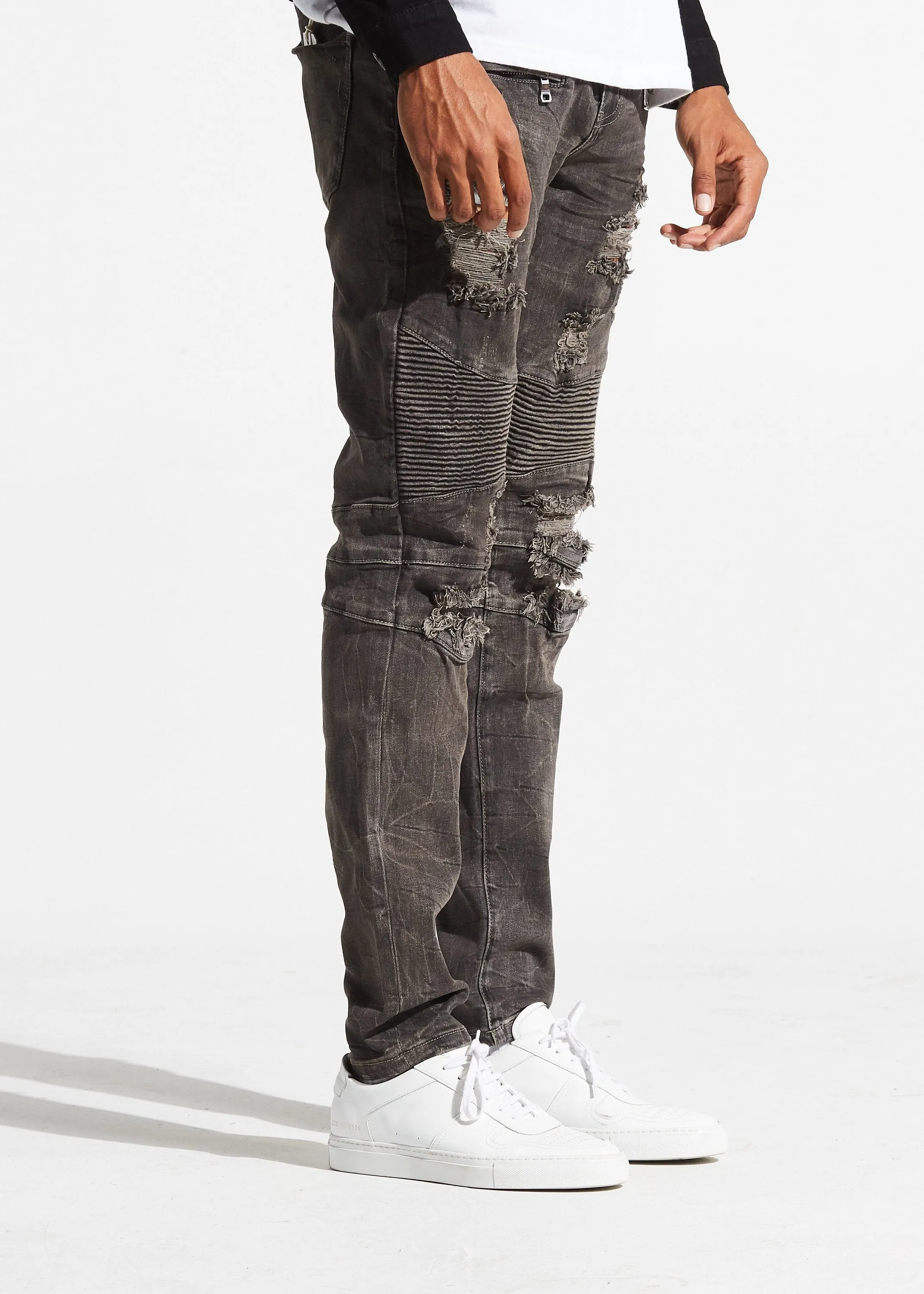 Cosmos Biker Denim (Charcoal)