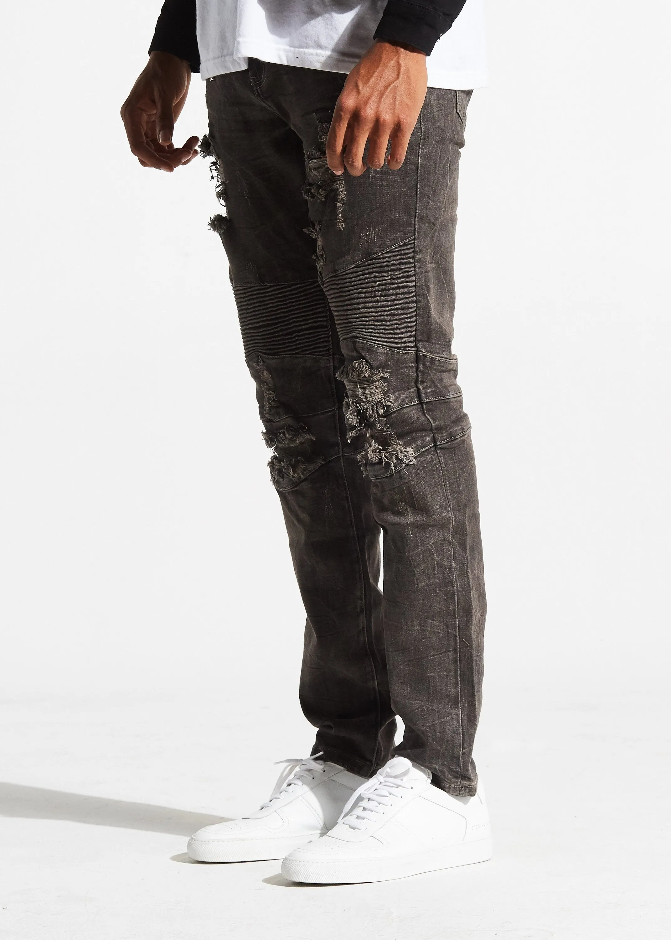 Cosmos Biker Denim (Charcoal)