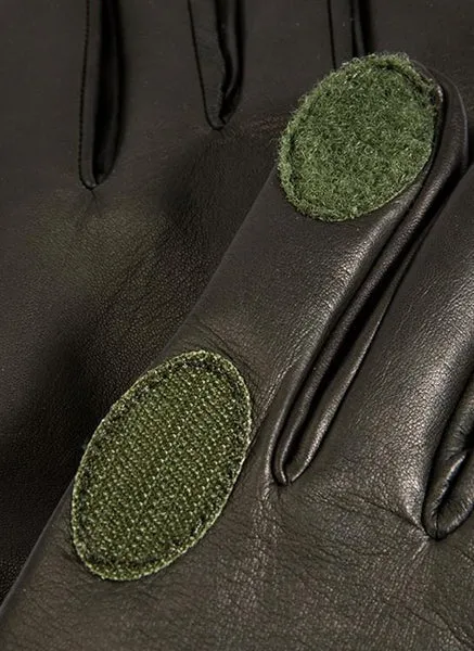 DENTS Royale Heritage Silk-Lined Leather Shooting Gloves - Mens - Olive