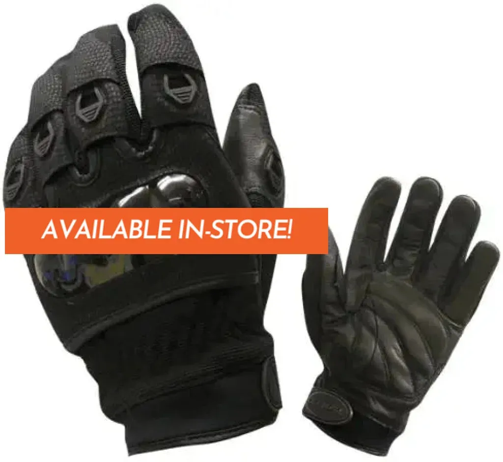 Digital Protector Carbon Knuckle Motorcycle Gloves | Olympia Sports