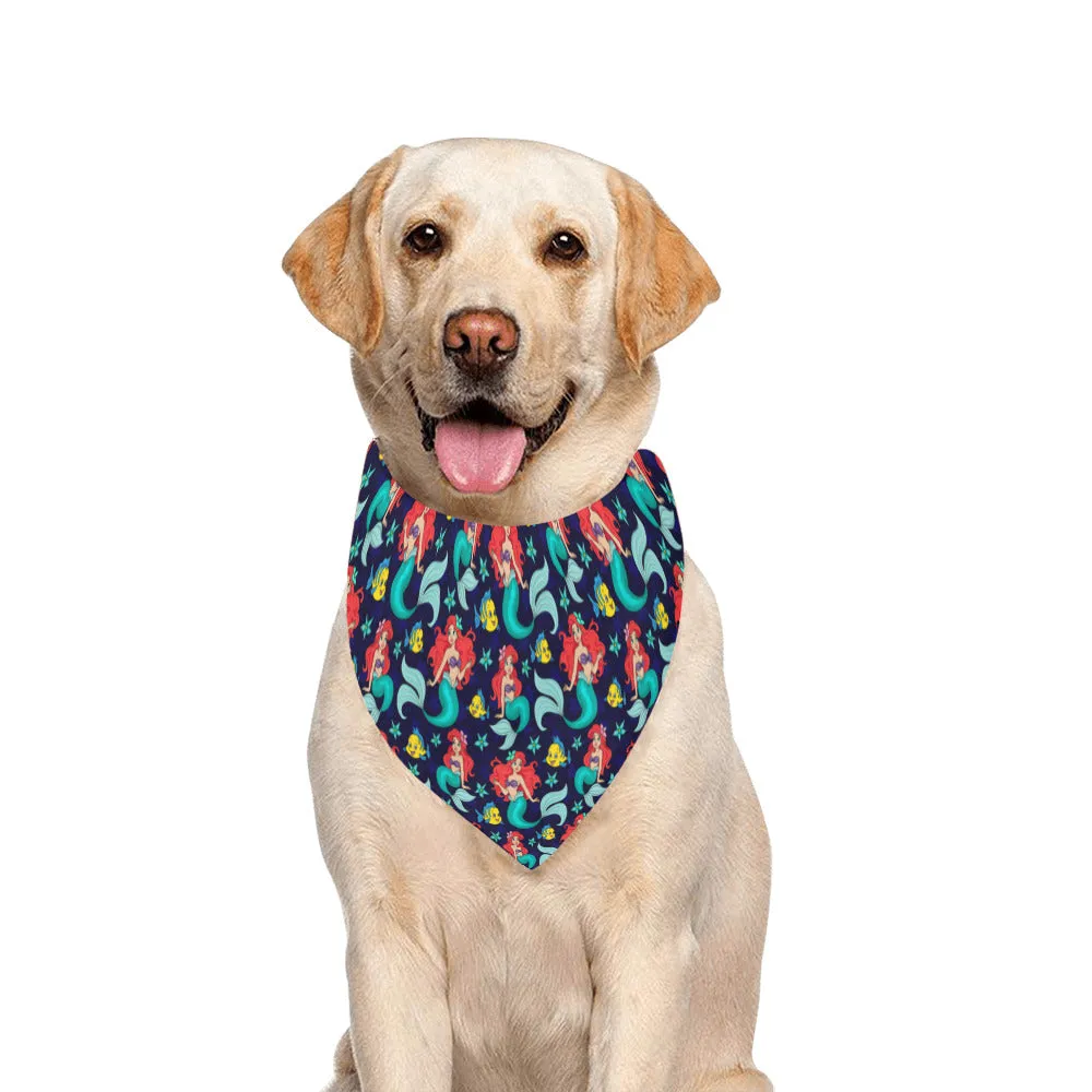 Disney Little Mermaid I Want To Be Where The People Are Pet Dog Bandana