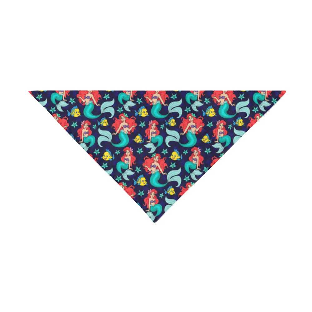 Disney Little Mermaid I Want To Be Where The People Are Pet Dog Bandana