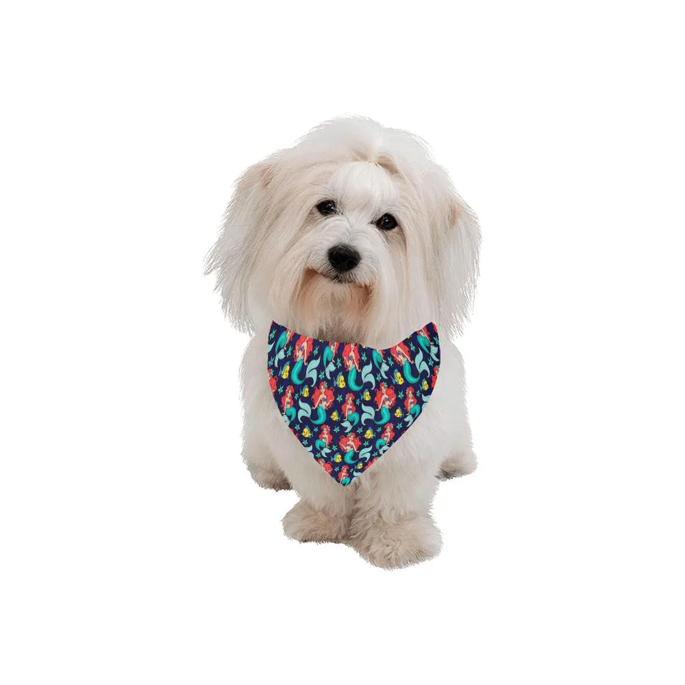 Disney Little Mermaid I Want To Be Where The People Are Pet Dog Bandana