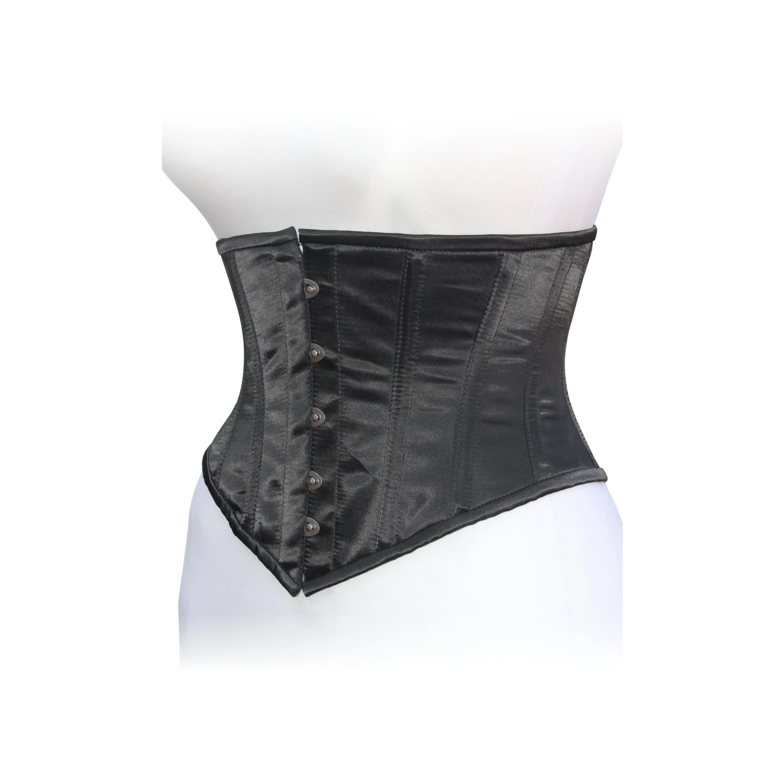 Dream Apparel Heavy Duty Steel Boned Underbust Waist Trainer Black Mesh Corset