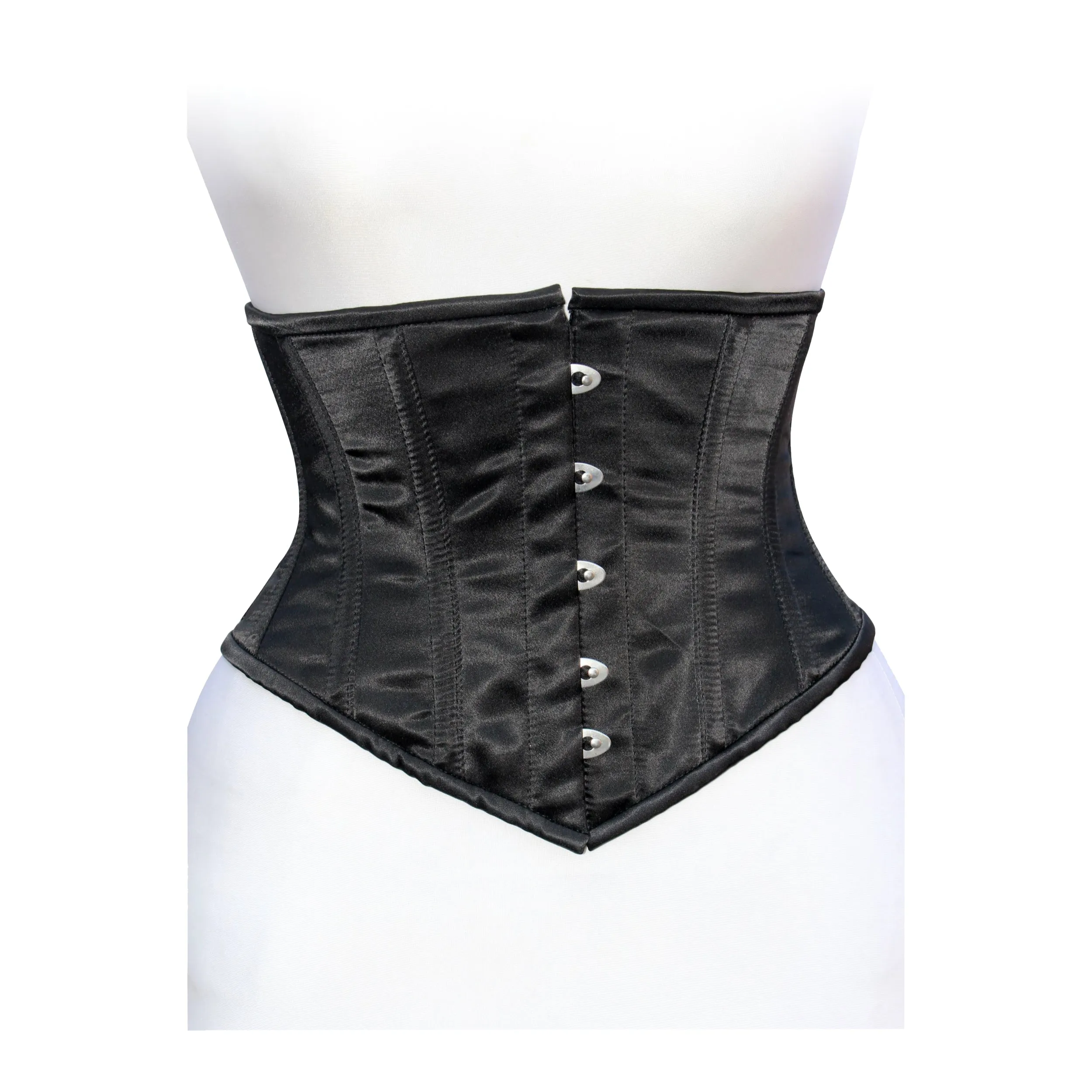 Dream Apparel Heavy Duty Steel Boned Underbust Waist Trainer Black Mesh Corset