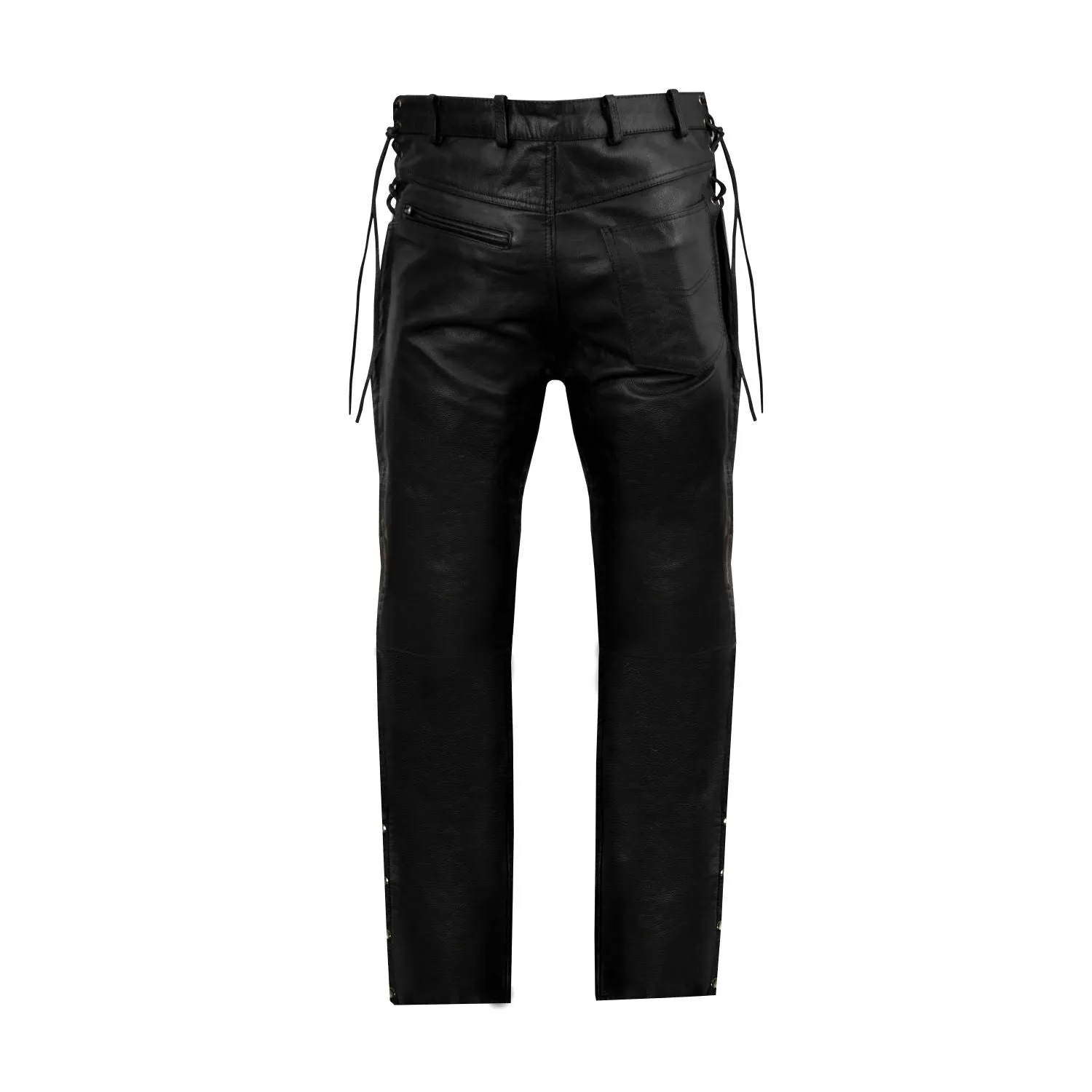 Dream Apparel Men's Leather Chaps With Side Laces