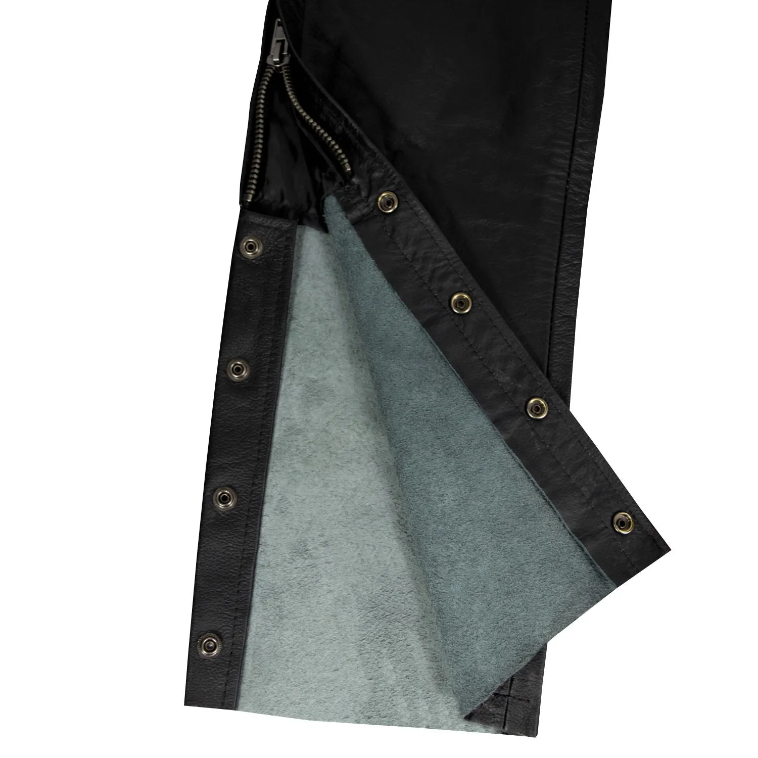 Dream Apparel Men's Leather Chaps With Side Laces