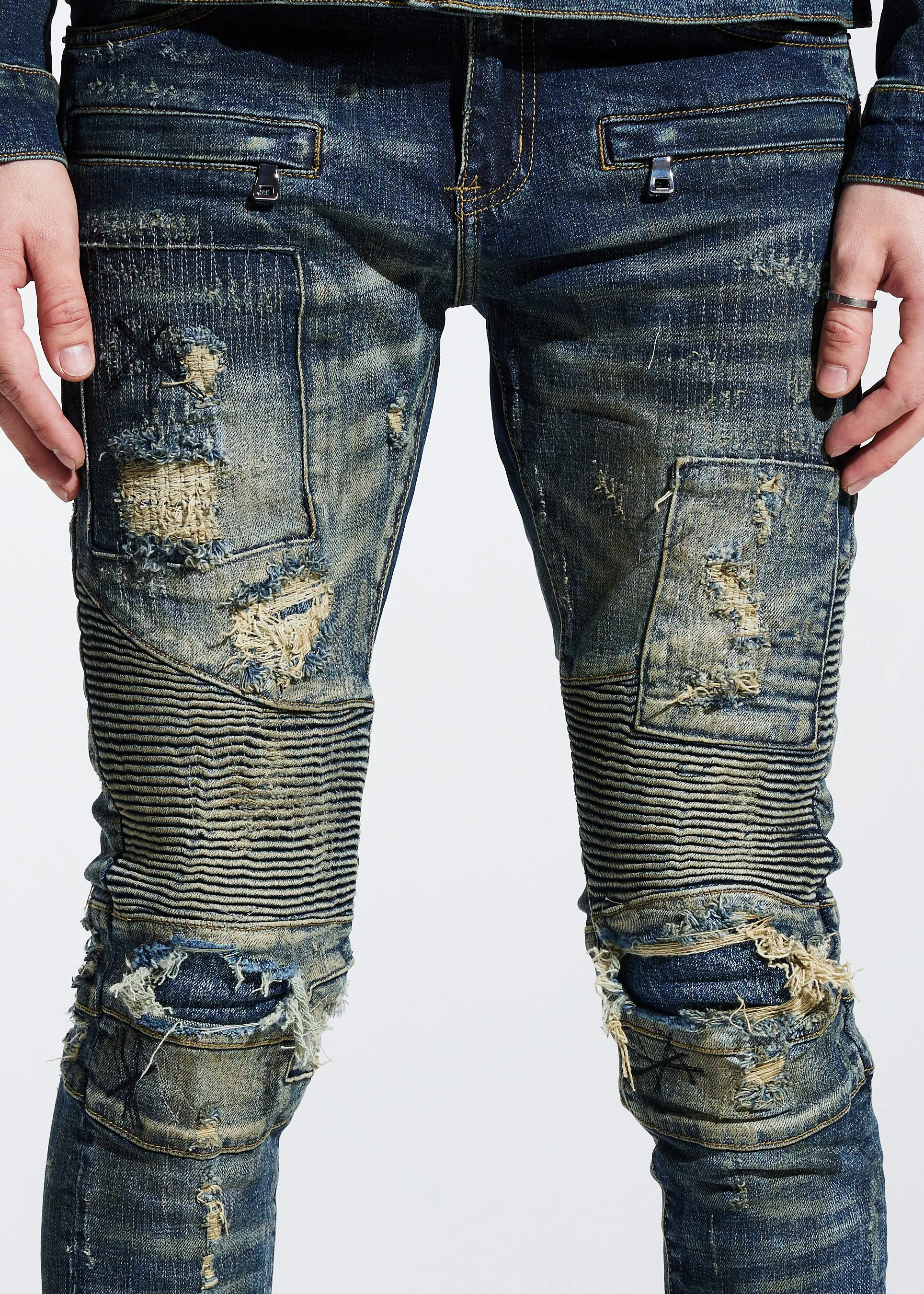 Fez Biker Denim