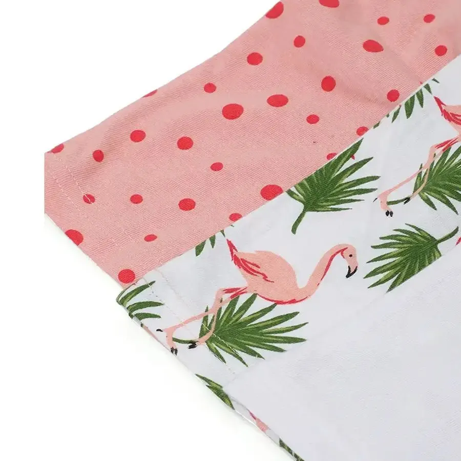 Flamingo Print Baby Girl Tank Top (Pack of 3)